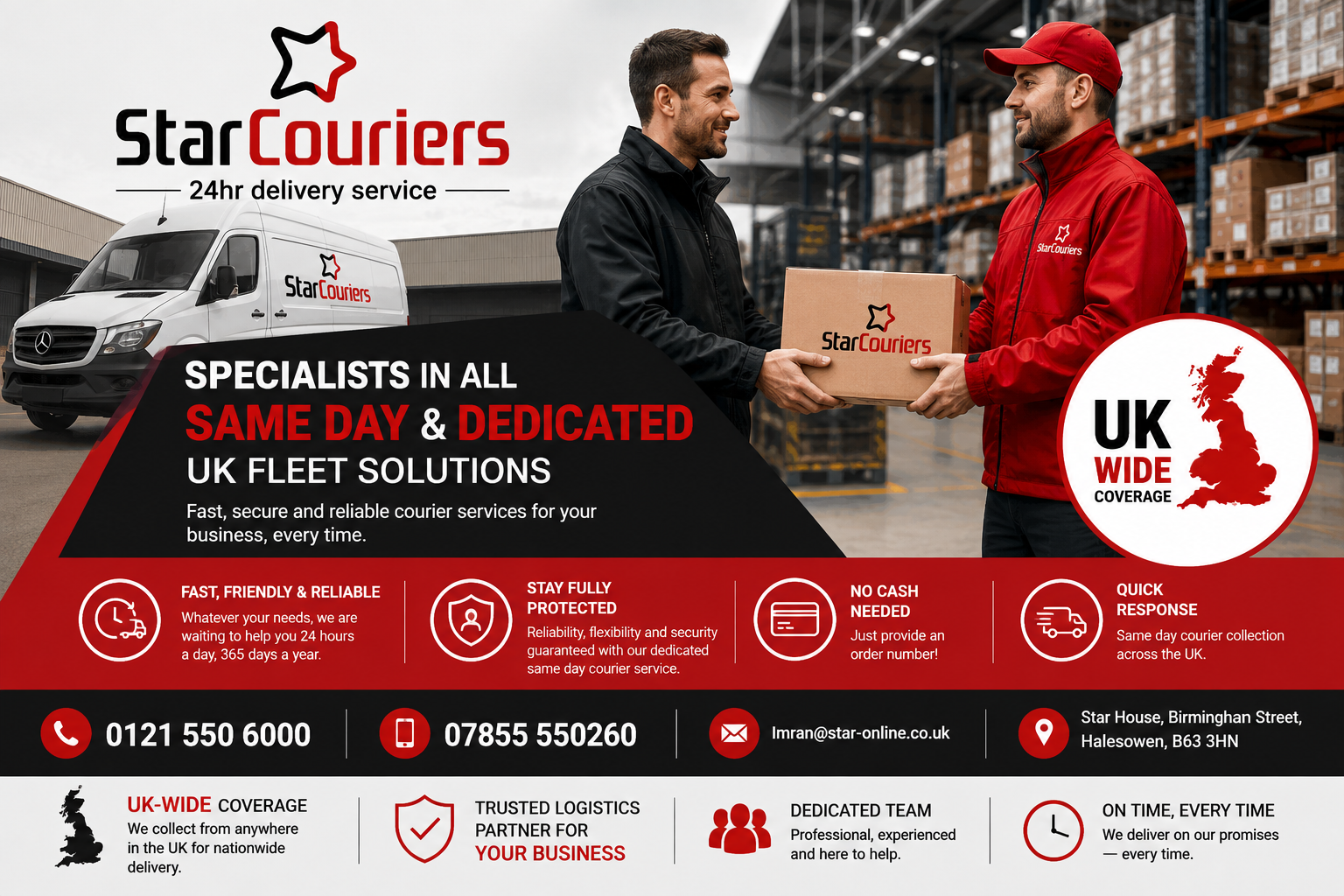Star Couriers same day delivery service